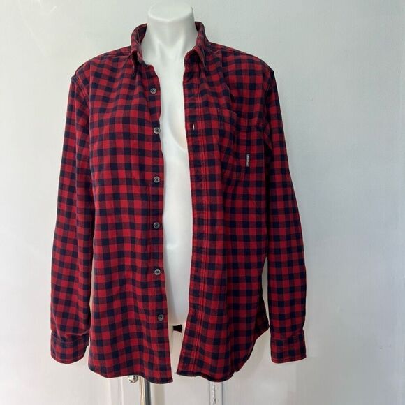 Eddie Bauer Classic Fit Thick Cotton Flannel Button Down - Picture 1 of 12